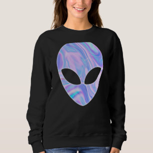 Alien Head Colourful UFO Sweatshirt