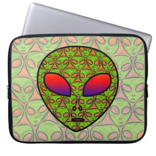 ALIEN HEAD LAPTOP SLEEVE