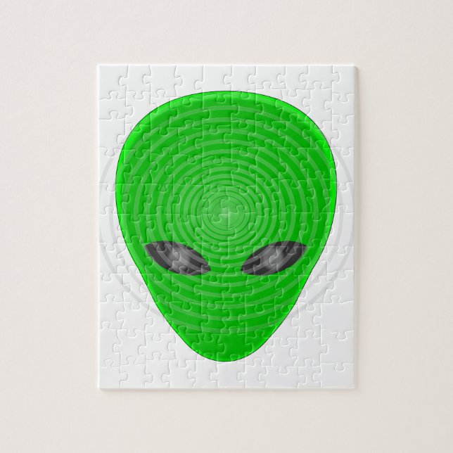 Alien Head Mind Control Jigsaw Puzzle (Vertical)
