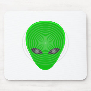 Alien Head Mind Control Mouse Pad