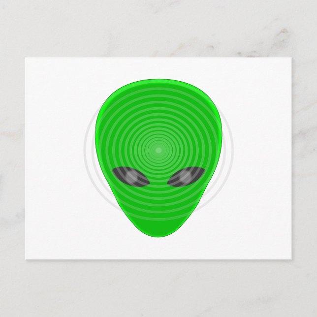 Alien Head Mind Control Postcard (Front)