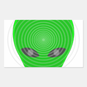 Alien Head Mind Control Sticker