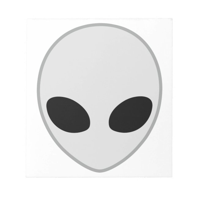 Alien Head Notepad (Front)