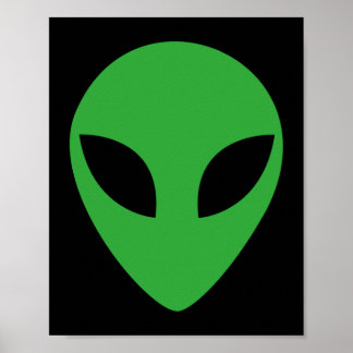 Alien Head Poster