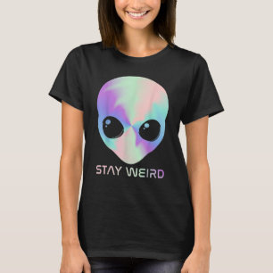 Alien Head Stay Weird Alien Space Loving Kids T-Shirt