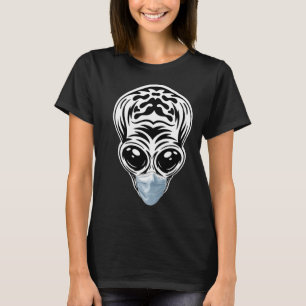 Alien Head UFO Face Mask I believe Aliens  UFO T-Shirt