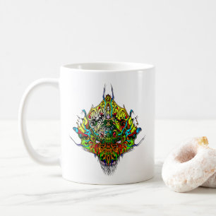 Alien Head - yellow Coffee Mug