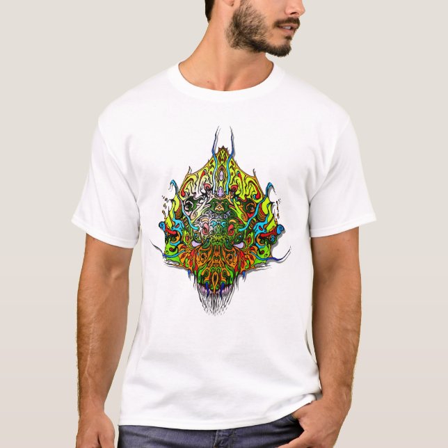 Alien Head - yellow T-Shirt (Front)