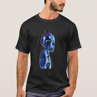 Alien Headphones Music Space DJ T-Shirt