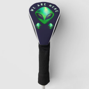 Alien Heads "We Are Here" Golf Head Cover