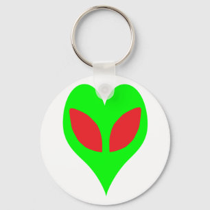 Alien Heart Keychain