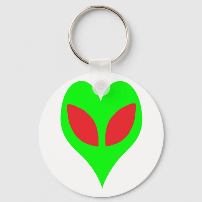 Alien Heart Keychain (Front)