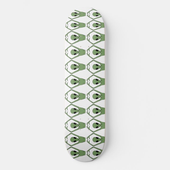 Alien Heart Pose Skateboard (Front)