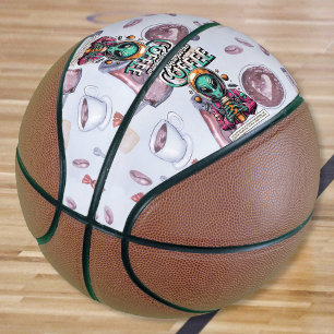 Alien Here for the Coffee Basketball