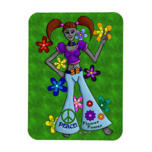 Alien Hippy Magnet