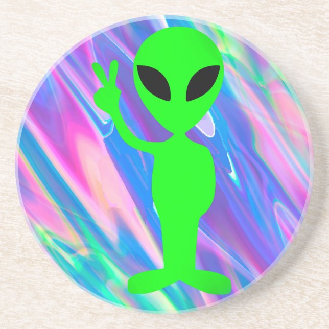alien hologram coaster (Front)
