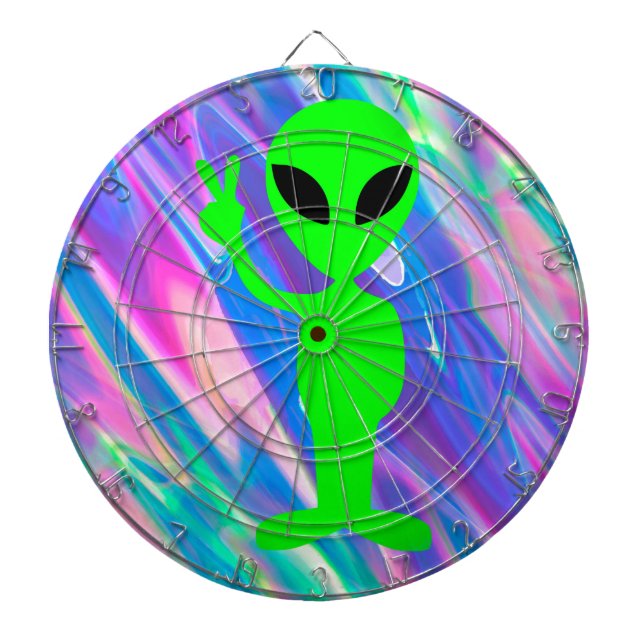 alien hologram dartboard (Front)