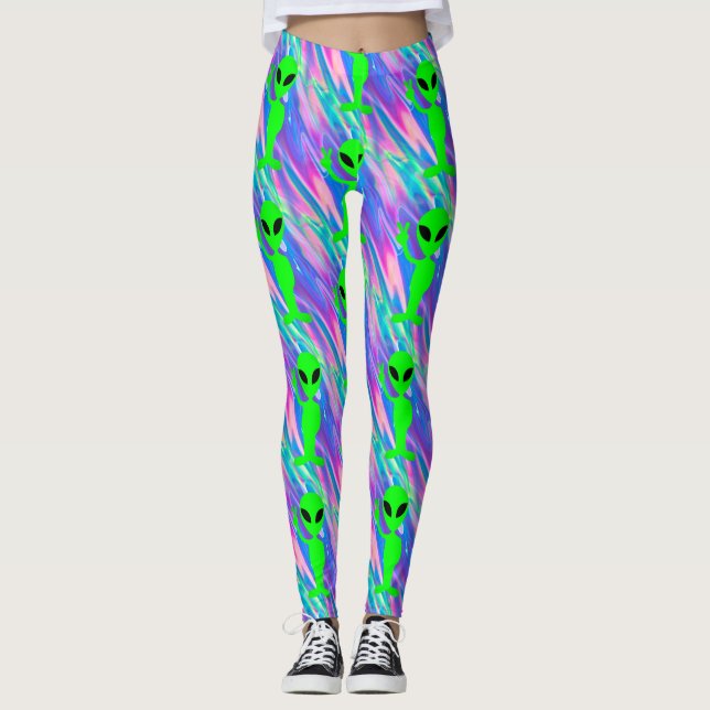 alien hologram leggings (Front)