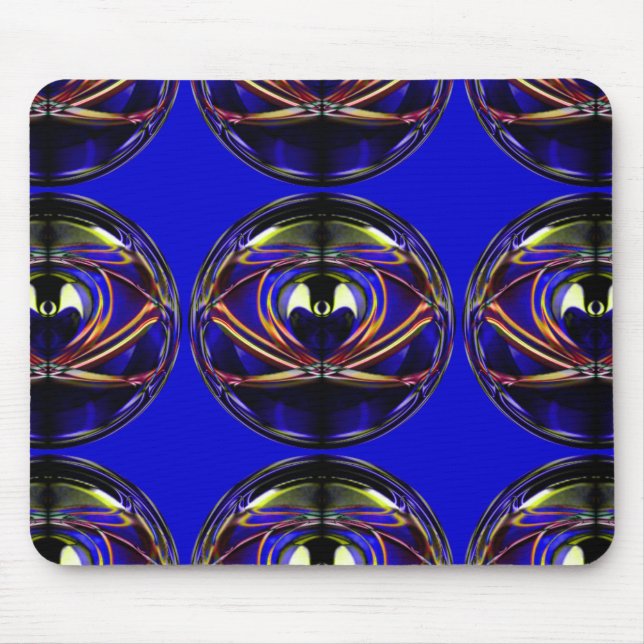 Alien-I Abstract Artistic Design Mouse Pad (Front)