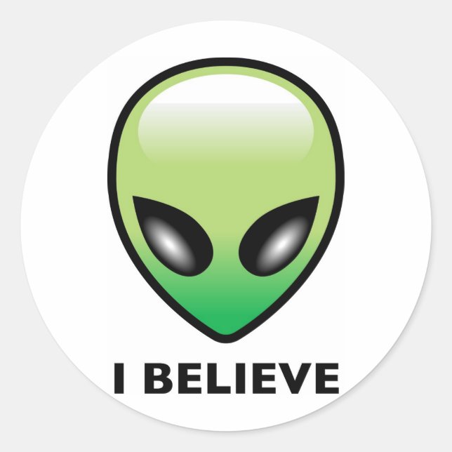 Alien: I Believe Classic Round Sticker (Front)