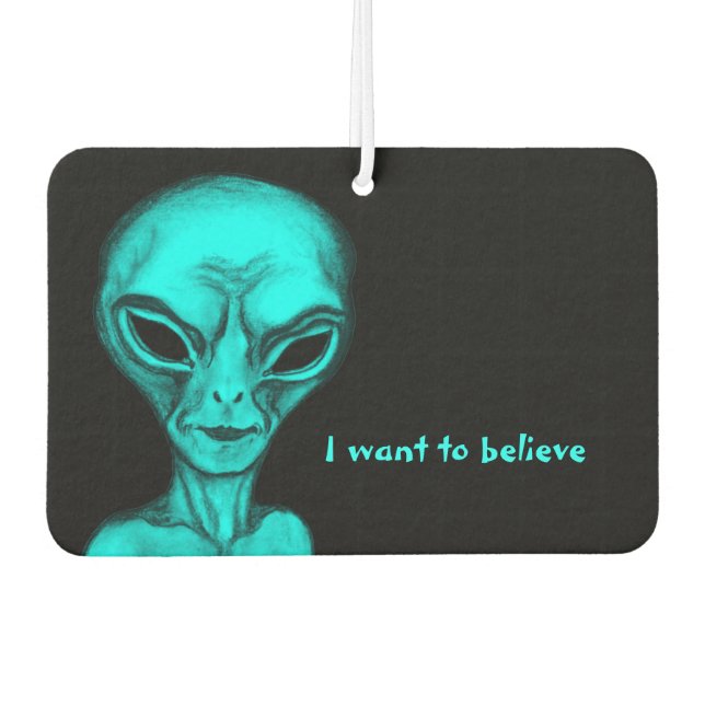 Alien , I want to believe Air Freshener (Front)