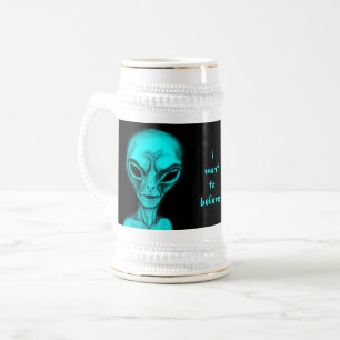 Alien , I want to believe Beer Stein