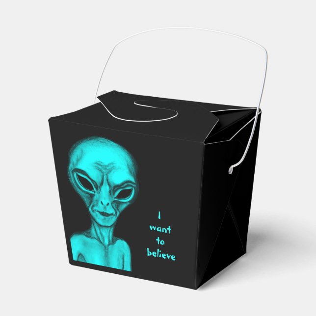 Alien , I want to believe Favor Box (Front Side)
