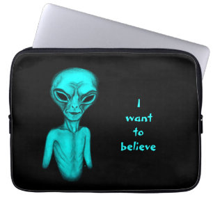 Alien , I want to believe Laptop Sleeve