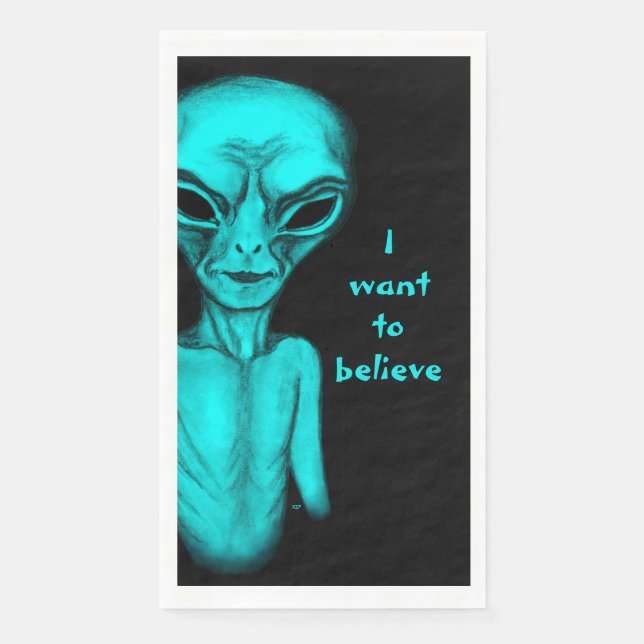 Alien , I want to believe Napkin (Front)