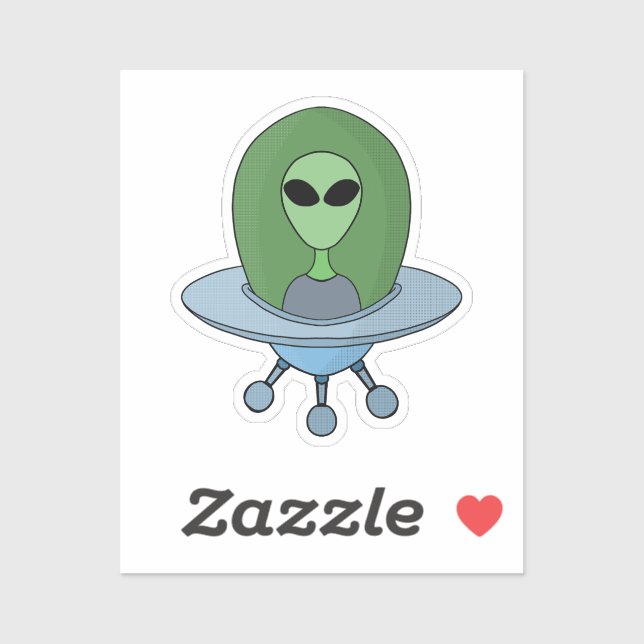 Alien in his little spaceship (Sheet)