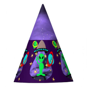 Alien In Outer Space fun Kids Cute Party Hat