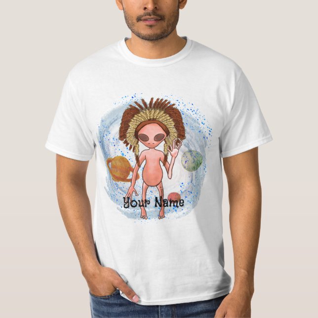 Alien Indian  T-Shirt (Front)