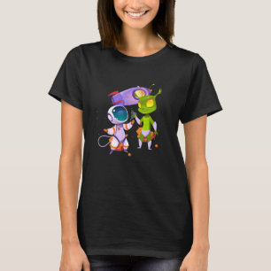 Alien Inking Astronaut Tattoo T-Shirt