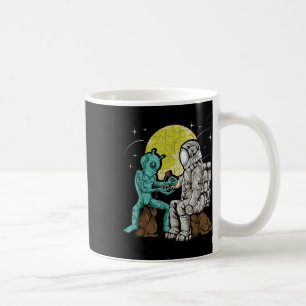 Alien Inking Astronaut Tattoo Vintage Tattoo Artis Coffee Mug