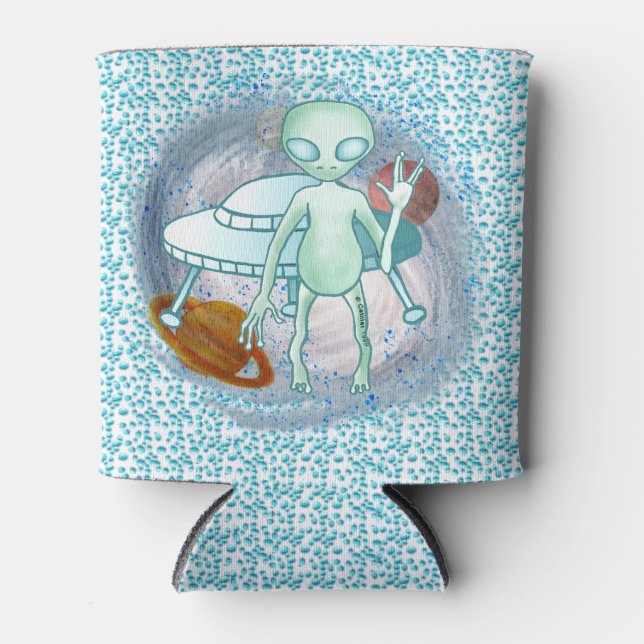 Alien Invader Can Cooler (Front)