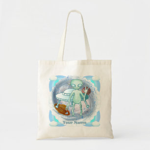 Alien Invader tote bag