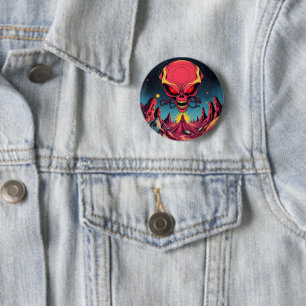 alien invasion 2 inch round button