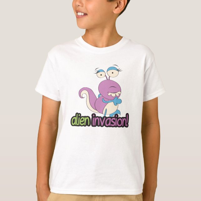 Alien Invasion Design 1 T-Shirt (Front)