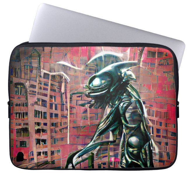 Alien Invasion Laptop Sleeve (Front)