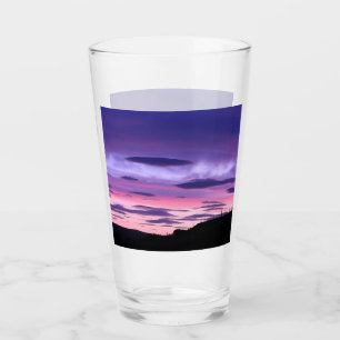 Alien Invasion Sunset Glass