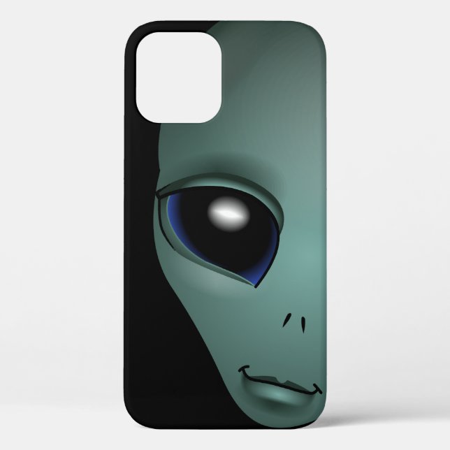 Alien iPhone 12 Coque mignonne ET cellulaire Coque (Verso)