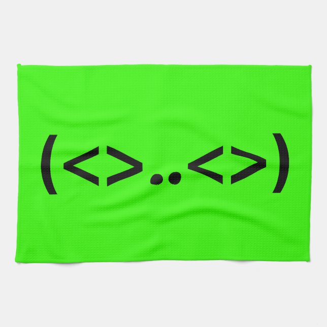 ALIEN Japanese Emoticon Kitchen Towel (Horizontal)
