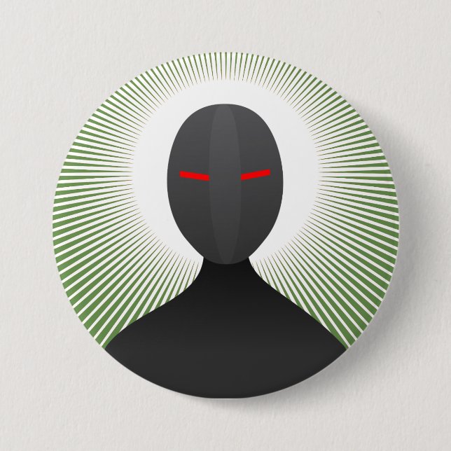 Alien Jesus 3 Inch Round Button (Front)
