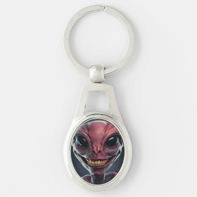 Alien keyring. keychain (Front)