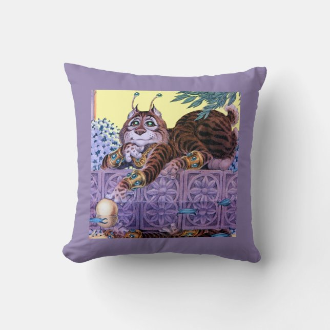 Alien Kitty Pillow (Front)