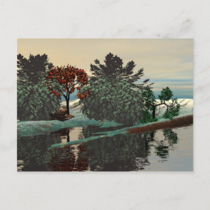 ALIEN LANDSCAPE /LAGOON IN HYPERION POSTCARD
