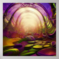 Alien Landscape Lucid Dreaming Tunnel Psychedelic