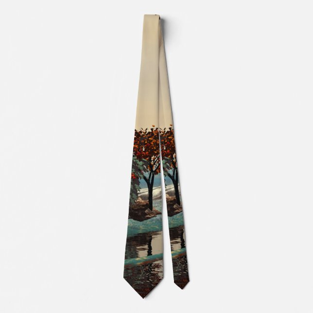 ALIEN LANDSCAPE,TREES,LAGOON IN HYPERION Sci_Fi Tie (Front)