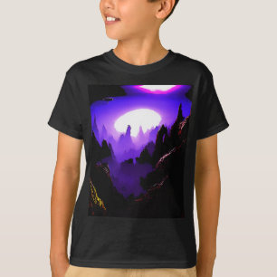 Alien Landscape With Purple Sky T-Shirt