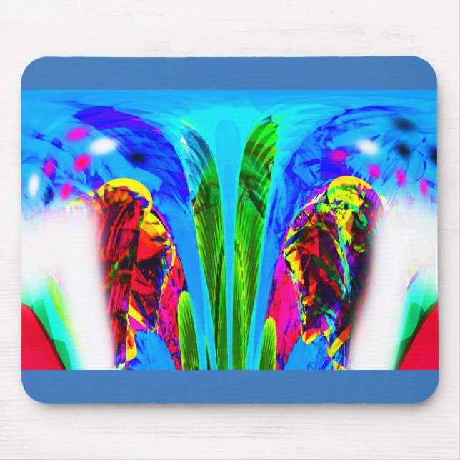 Alien lifeform art mouse pad (Front)
